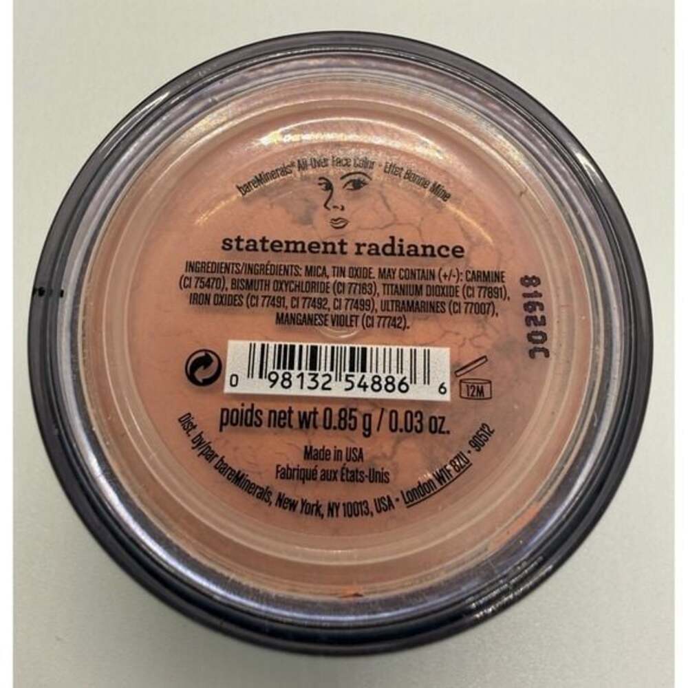 bareMinerals Statement Radiance All Over Face Color 0.85g .03oz RARE New Sealed